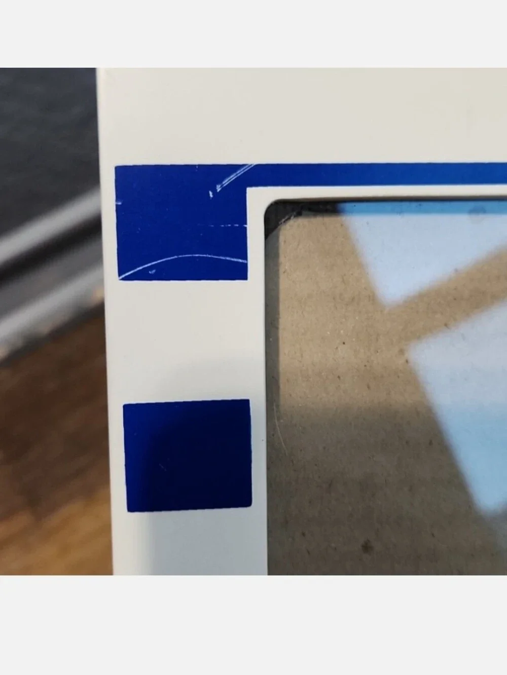 Blue White Striped Photo Frame